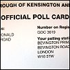 Polling card